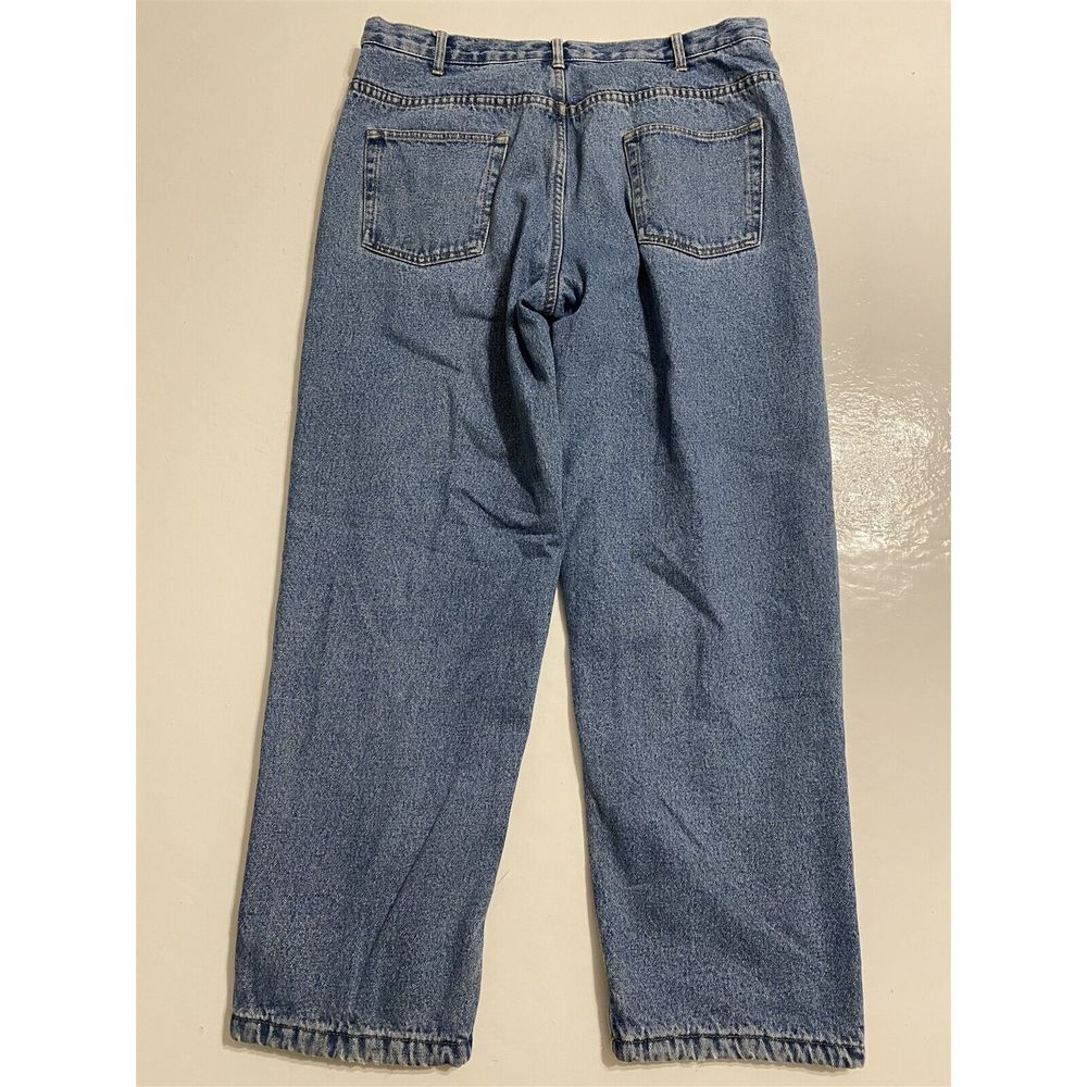 Work King‎ 36 x 32 Fleece Lined Dark Wash Denim Insulated Work Jeans - Picture 6 of 7